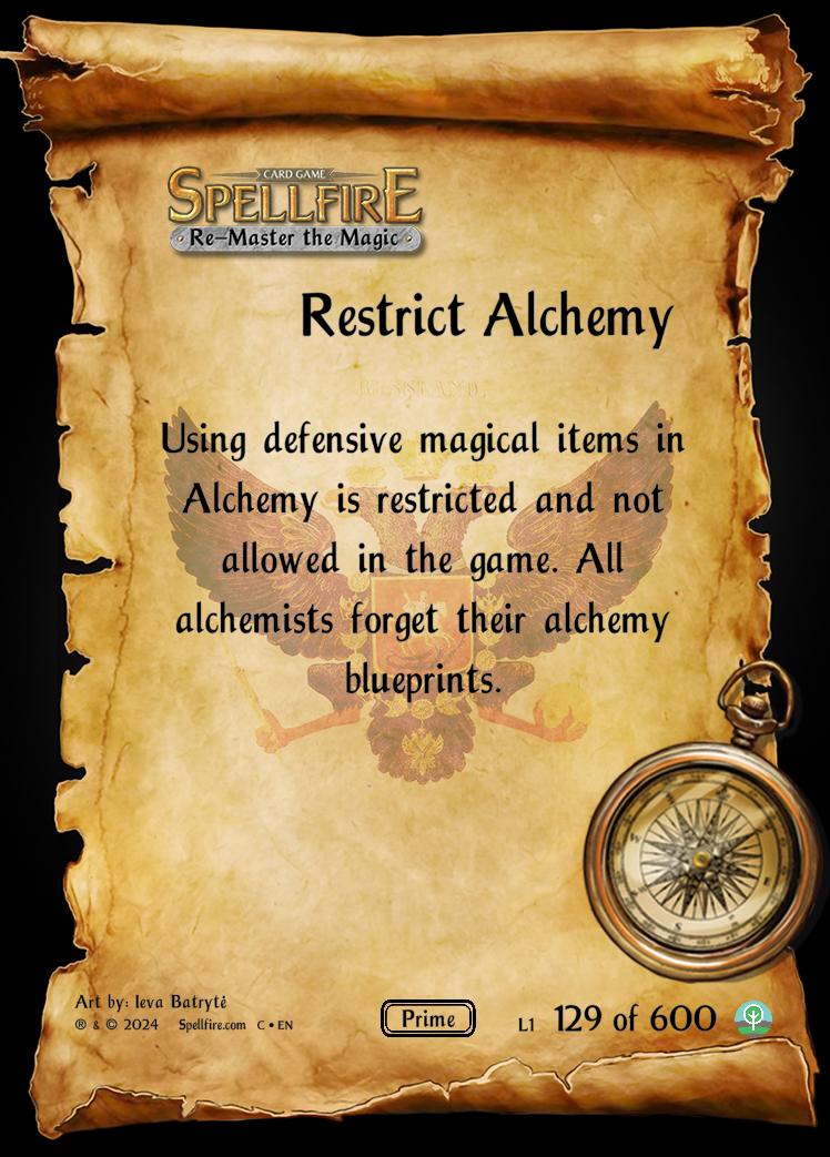 Level 1 Restrict Alchemy