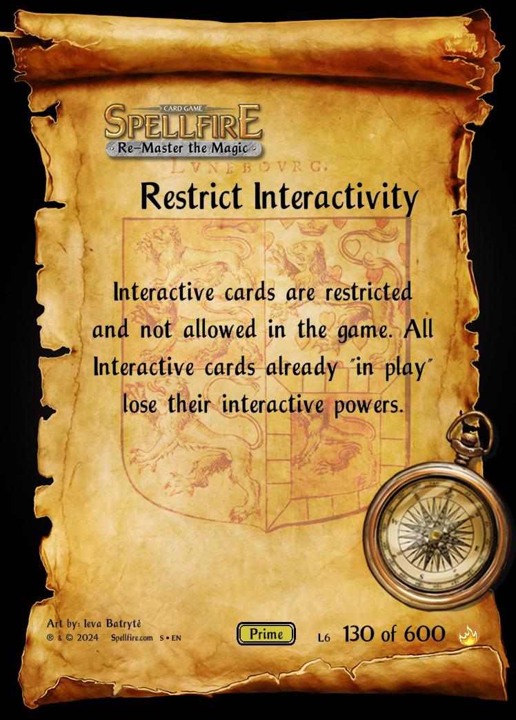 Restrict Interactivity