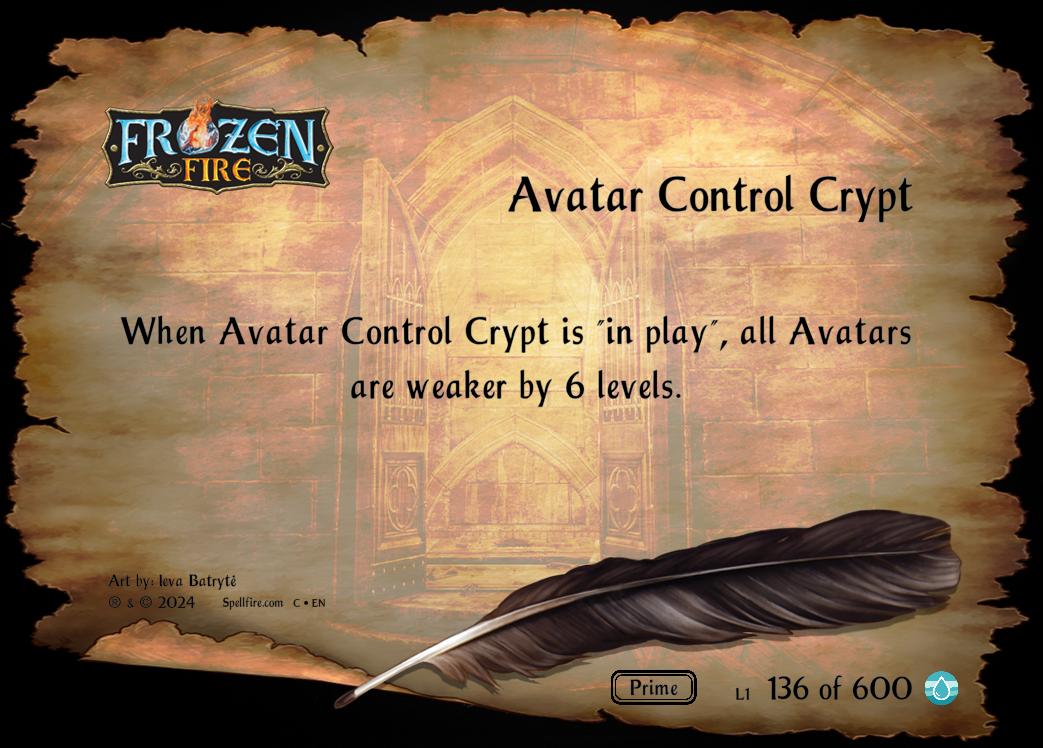 Level 1 Avatar Control Crypt