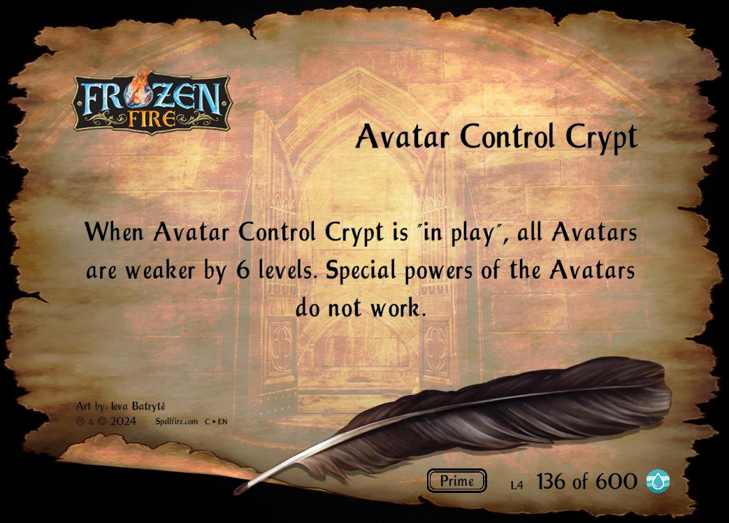 Level 4 Avatar Control Crypt
