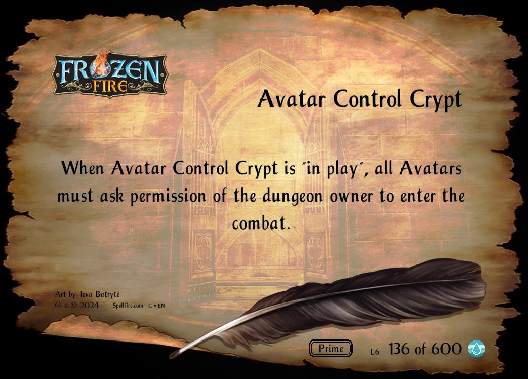 Level 6 Avatar Control Crypt