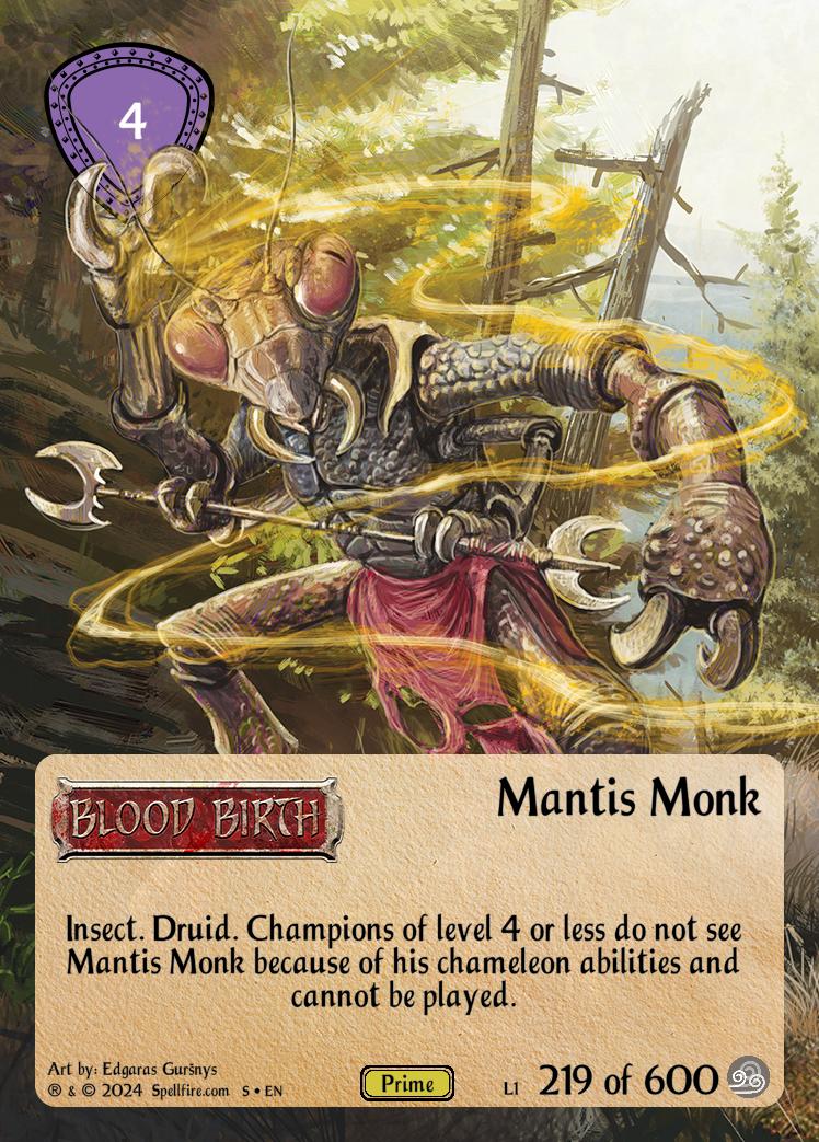 Level 1 Mantis Monk