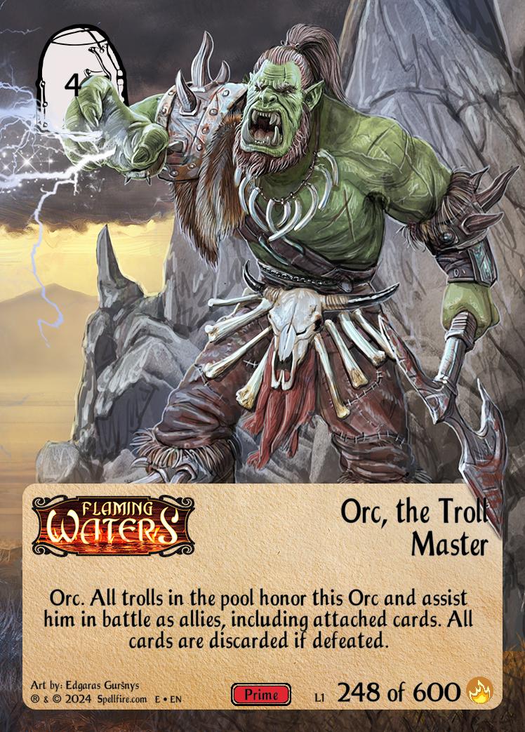 Level 1 Orc, the Troll Master