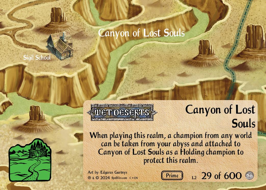 Level 2 Canyon of Lost Souls