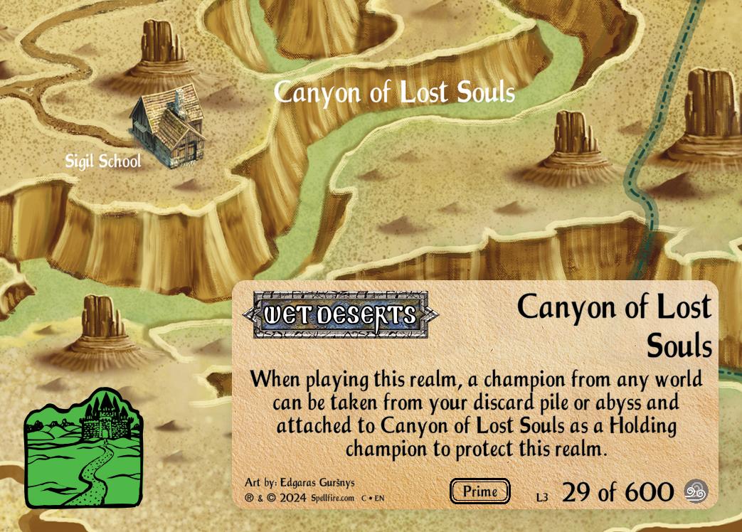 Level 3 Canyon of Lost Souls