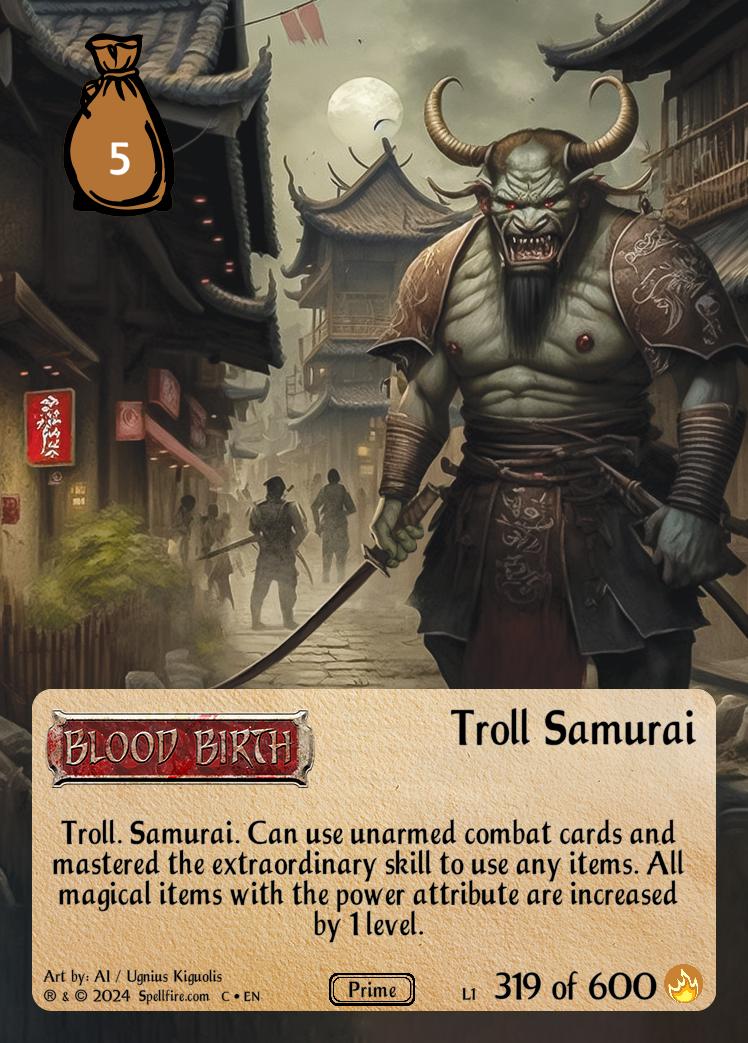 Level 1 Troll Samurai
