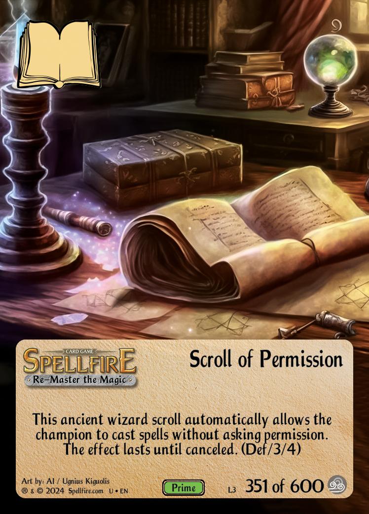 Level 3 Scroll of Permission