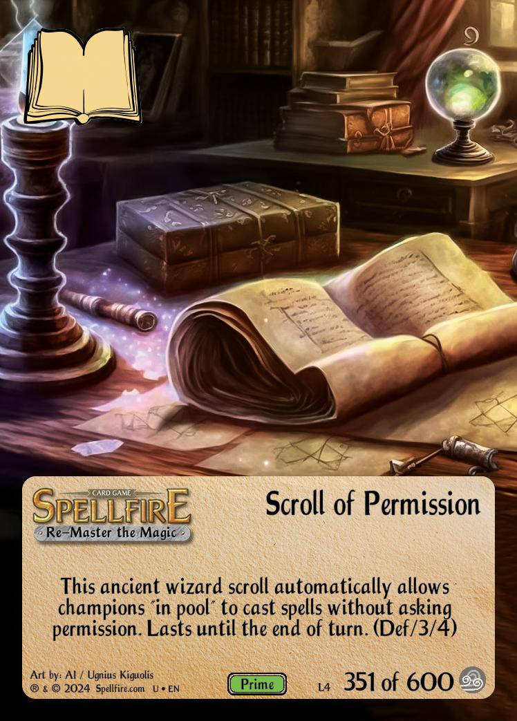 Level 4 Scroll of Permission