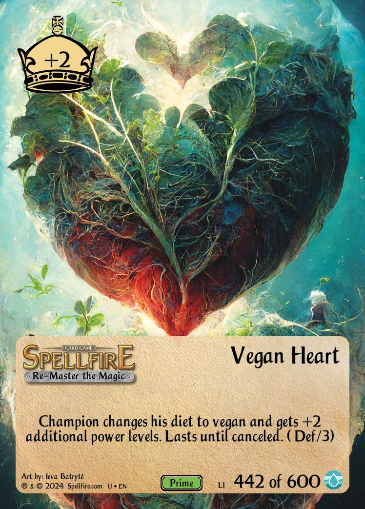 Level 1 Vegan heart