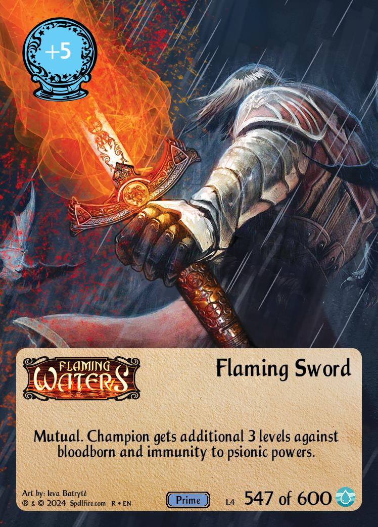 Level 4 Flaming Sword