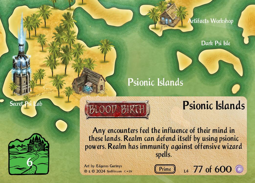 Level 4 Psionic Islands