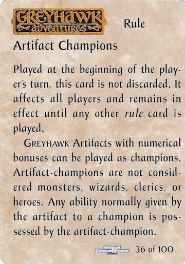 Artifact Champions