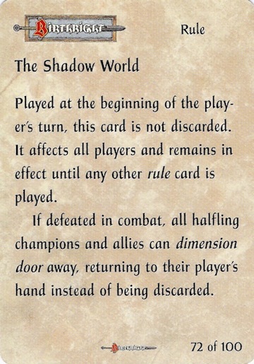 Birthright The Shadow World