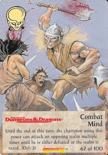 Combat Mind - Spellfire card - Draconomicon edition