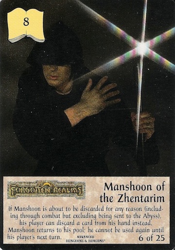 Manshoon of the Zhentarim - Spellfire card - Runes&Ruins Chase edition