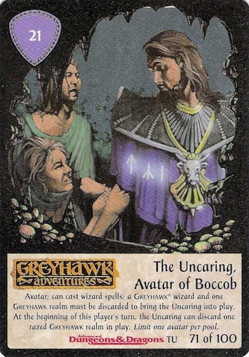 The Uncaring, Avatar of Boccob