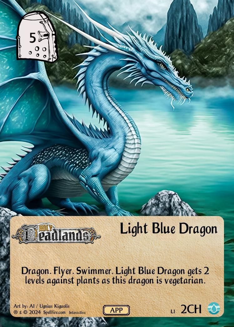 Level 1 Light Blue Dragon