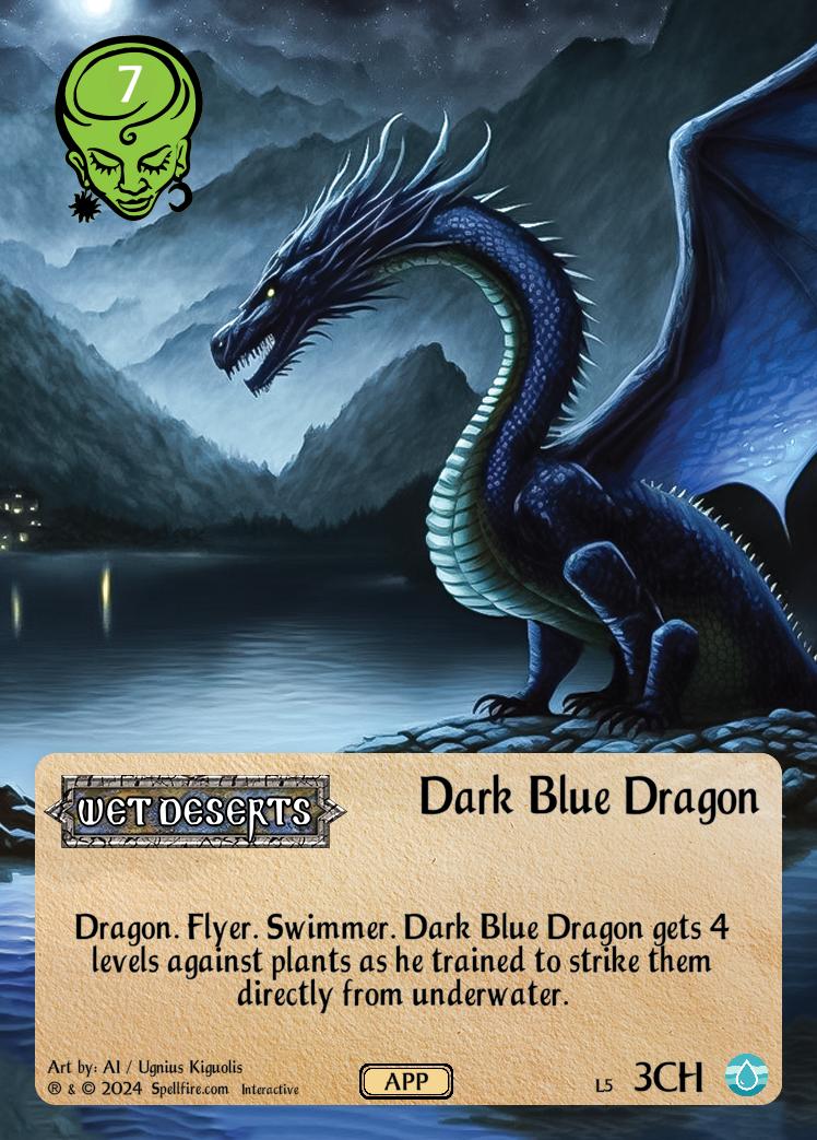 Level 5 Dark Blue Dragon