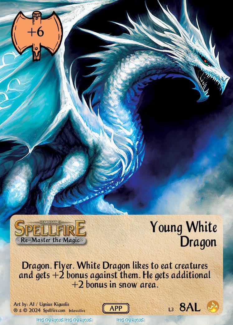 Level 3 Young White Dragon